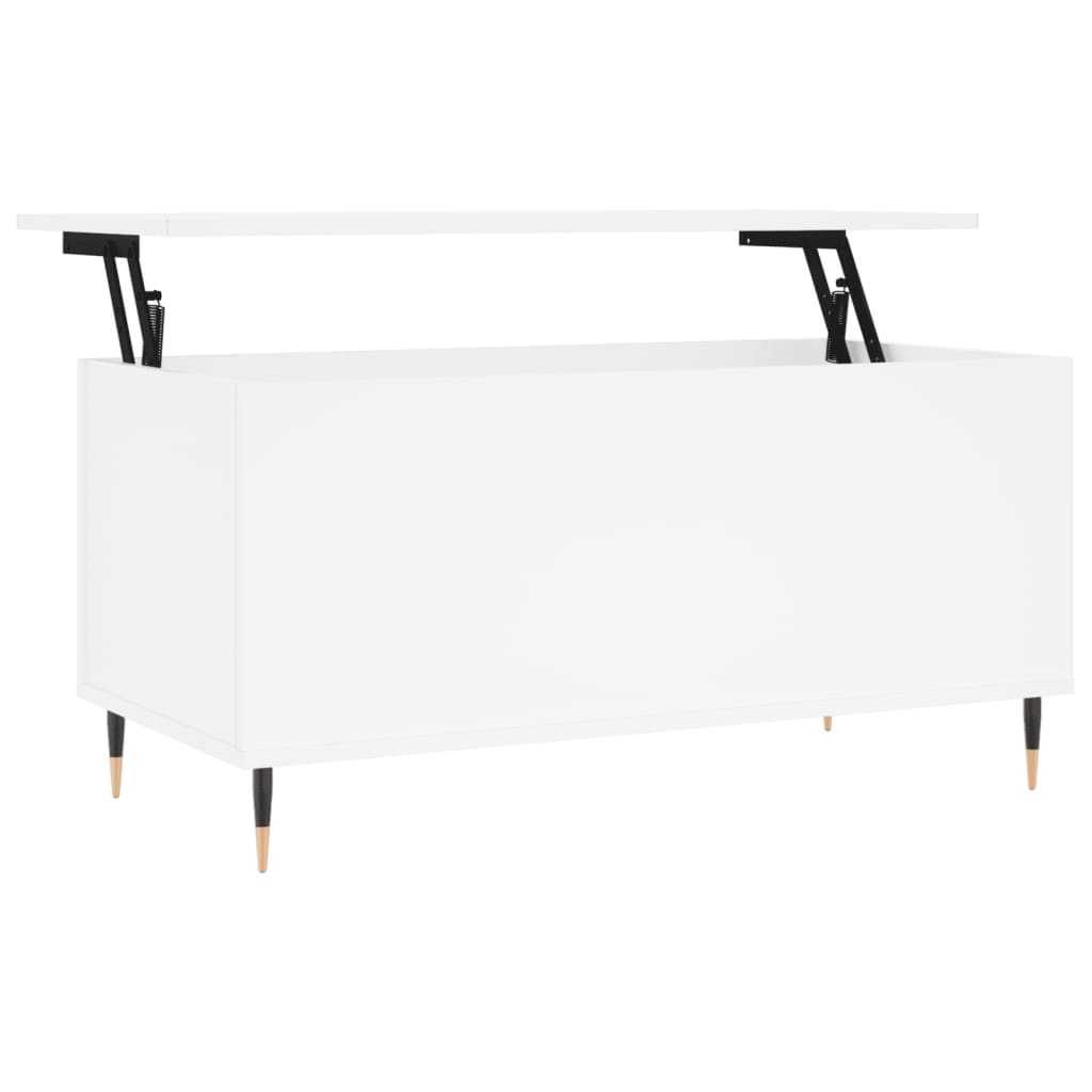 Salongbord Sofabord Hvit 90x44,5x45 cm