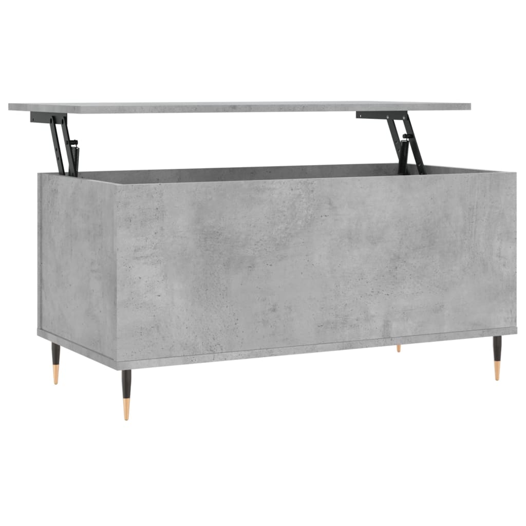 Salongbord Sofabord Betonggrå 90x44,5x45 cm