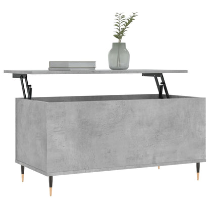 Salongbord Sofabord Betonggrå 90x44,5x45 cm