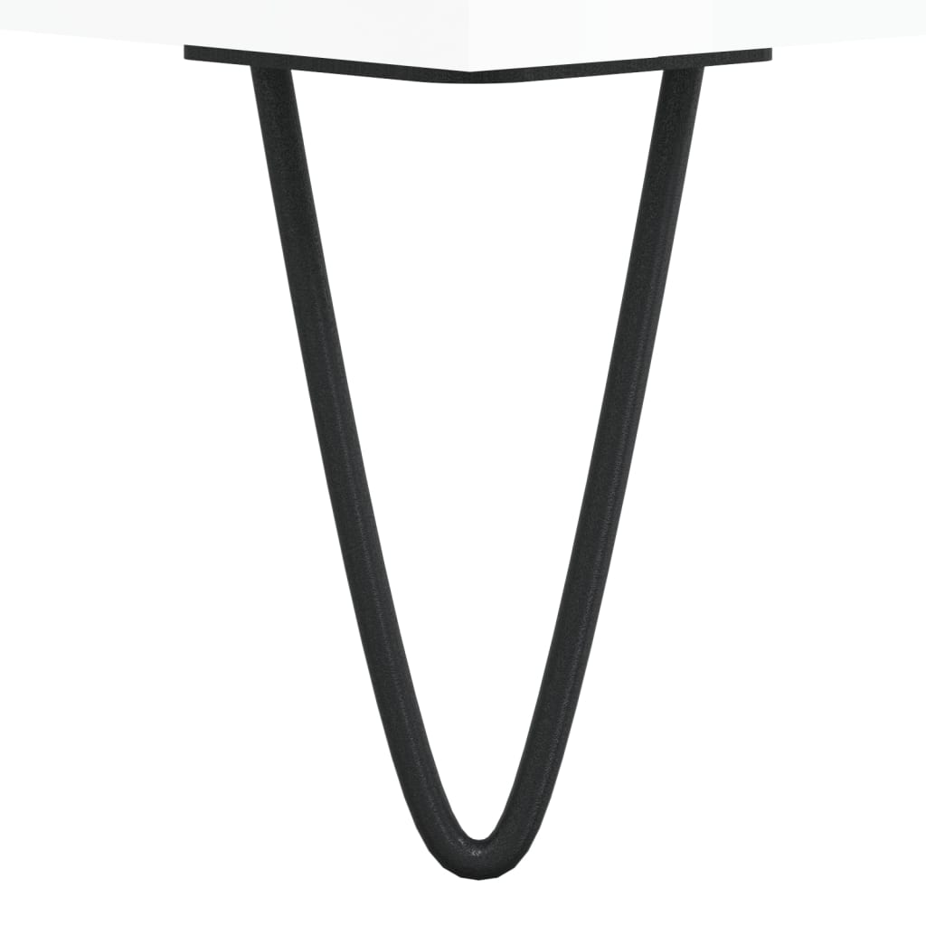 Salongbord Sofabord Høyglans Hvit 90x44,5x45 cm