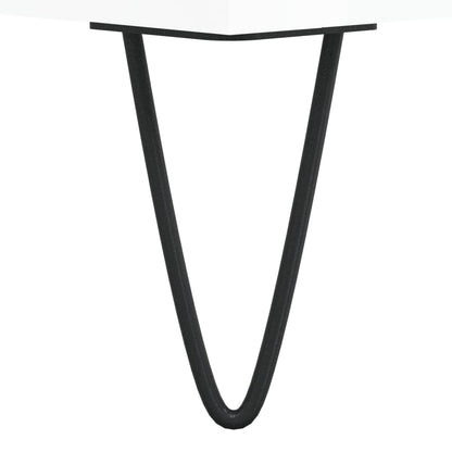 Salongbord Sofabord Høyglans Hvit 90x44,5x45 cm