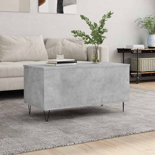 Salongbord Sofabord Betonggrå 90x44,5x45 cm