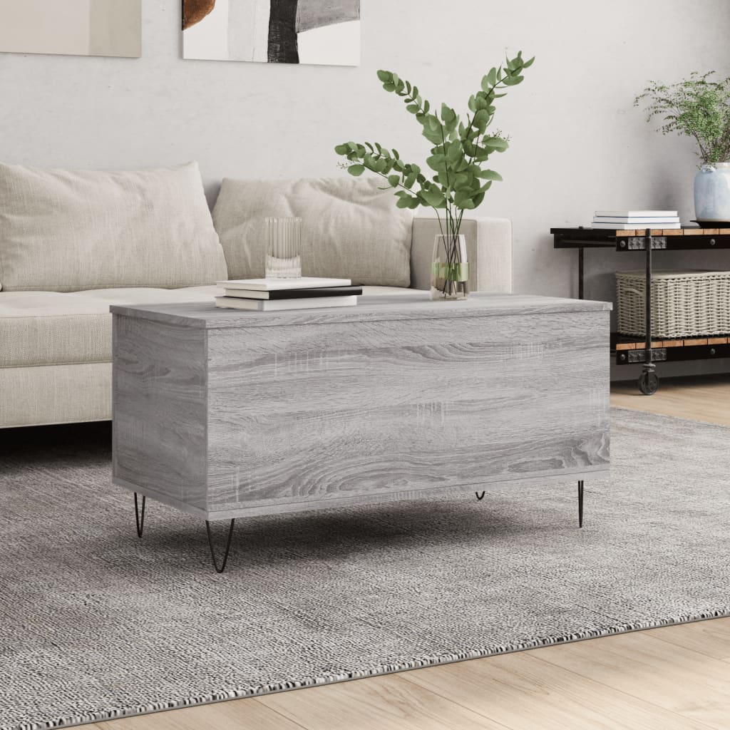 Salongbord Sofabord Sonoma Grå 90x44,5x45 cm
