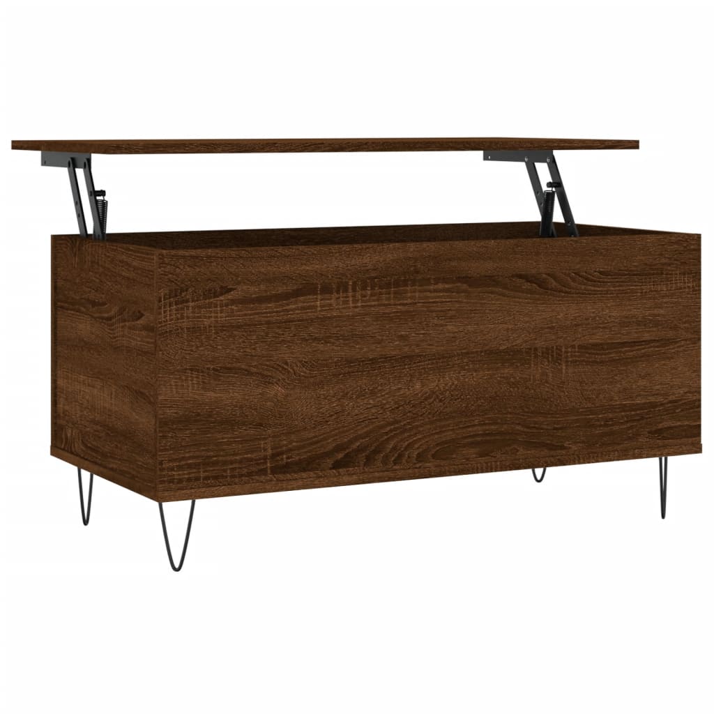 Salongbord Sofabord Brun Eik 90x44,5x45 cm