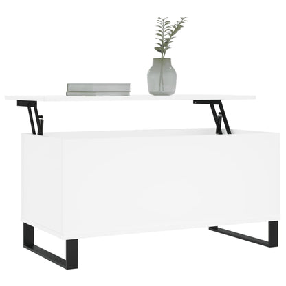 Salongbord Sofabord Hvit 90x44,5x45 cm