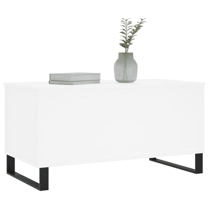 Salongbord Sofabord Hvit 90x44,5x45 cm