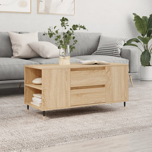 Salongbord Sofabord Sonoma Eik 102x44,5x50 cm