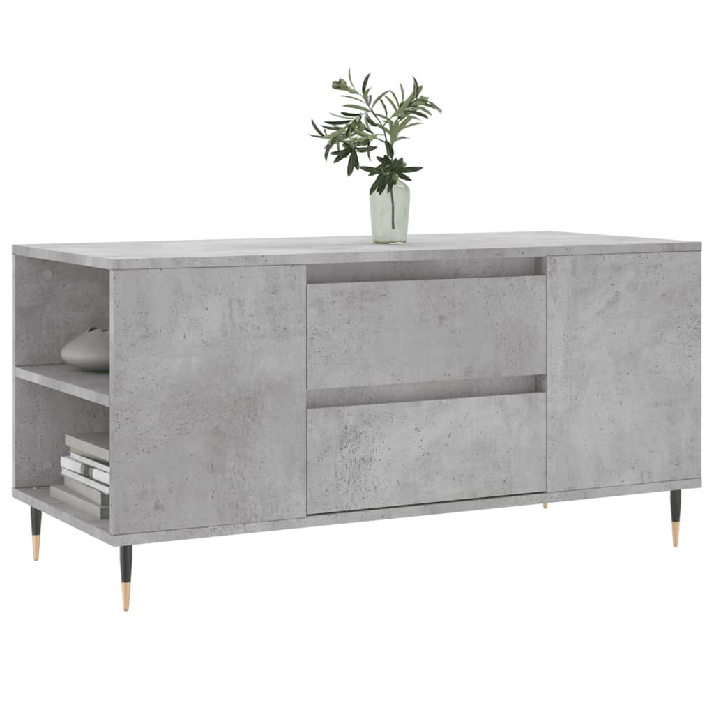 Salongbord Sofabord Betonggrå 102x44,5x50 cm