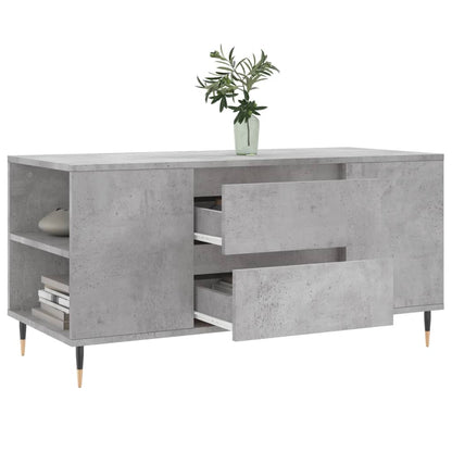 Salongbord Sofabord Betonggrå 102x44,5x50 cm