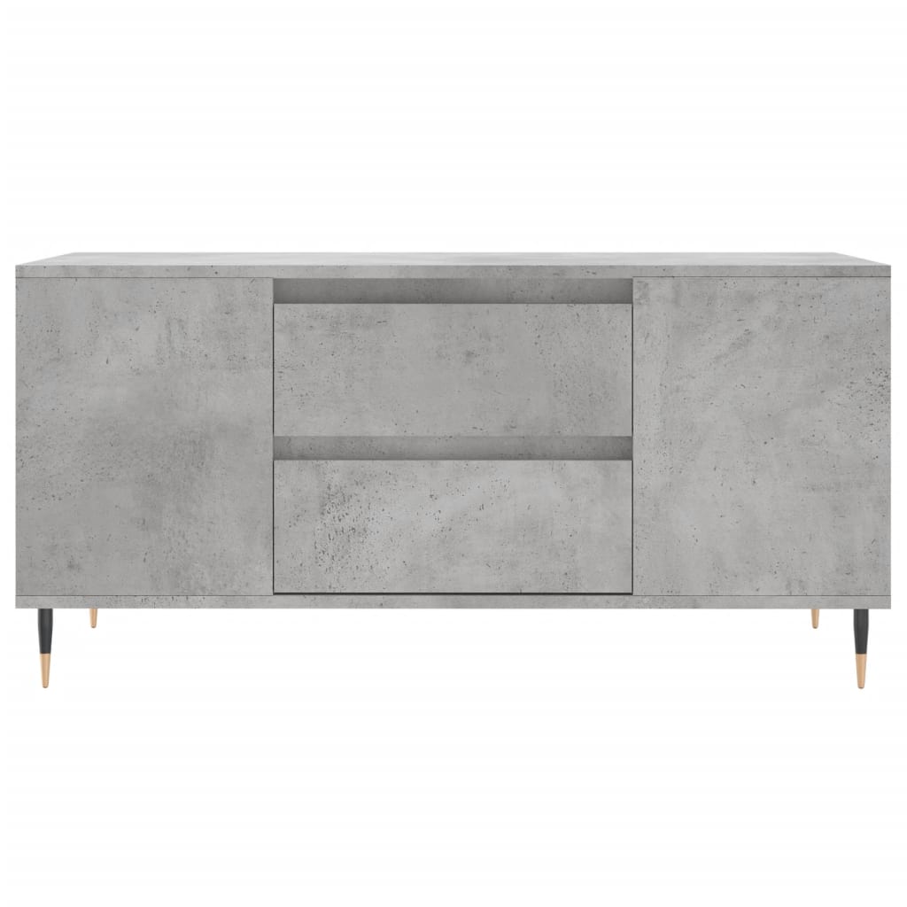 Salongbord Sofabord Betonggrå 102x44,5x50 cm