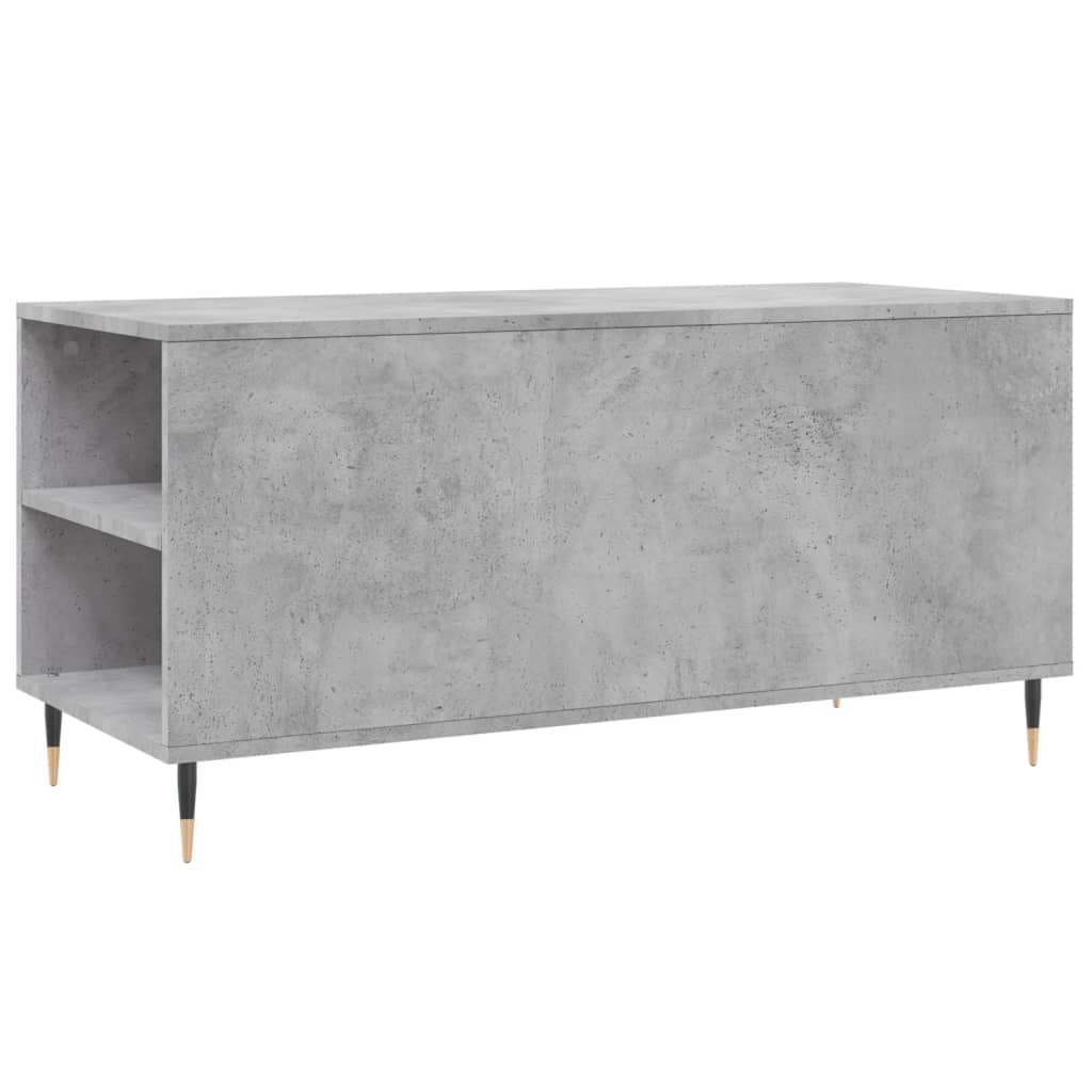 Salongbord Sofabord Betonggrå 102x44,5x50 cm