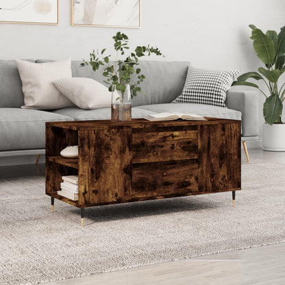 Salongbord Sofabord Røkt Eik 102x44,5x50 cm