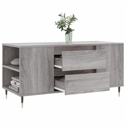 Salongbord Sofabord Sonoma Grå 102x44,5x50 cm