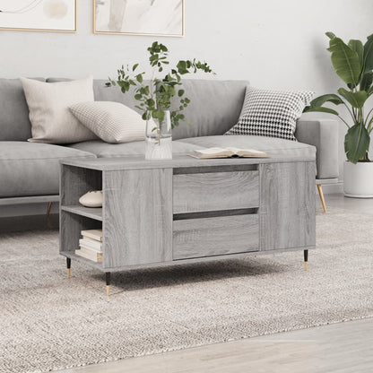 Salongbord Sofabord Sonoma Grå 102x44,5x50 cm