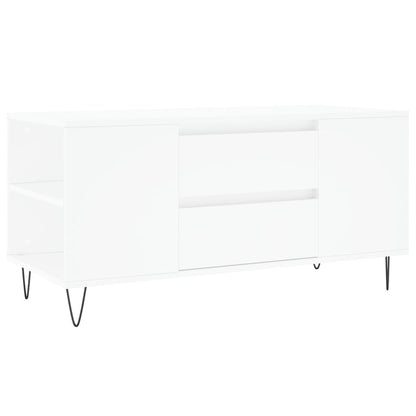 Salongbord Sofabord Hvit 102x44,5x50 cm