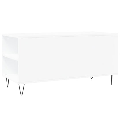 Salongbord Sofabord Hvit 102x44,5x50 cm