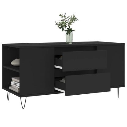 Salongbord Sofabord Svart 102x44,5x50 cm