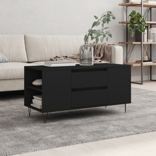 Salongbord Sofabord Svart 102x44,5x50 cm