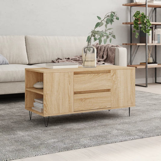 Salongbord Sofabord Sonoma Eik 102x44,5x50 cm