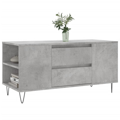 Salongbord Sofabord Betonggrå 102x44,5x50 cm