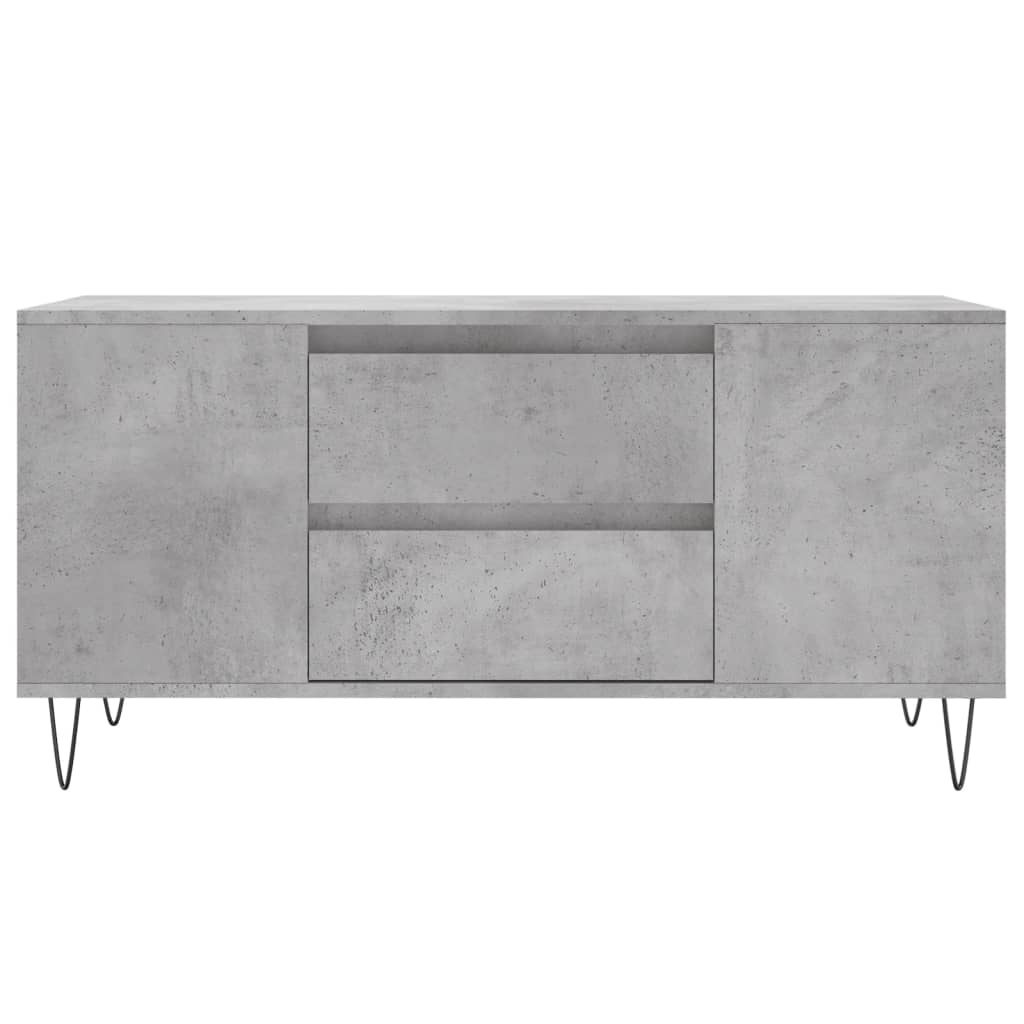 Salongbord Sofabord Betonggrå 102x44,5x50 cm
