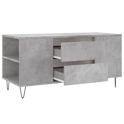 Salongbord Sofabord Betonggrå 102x44,5x50 cm