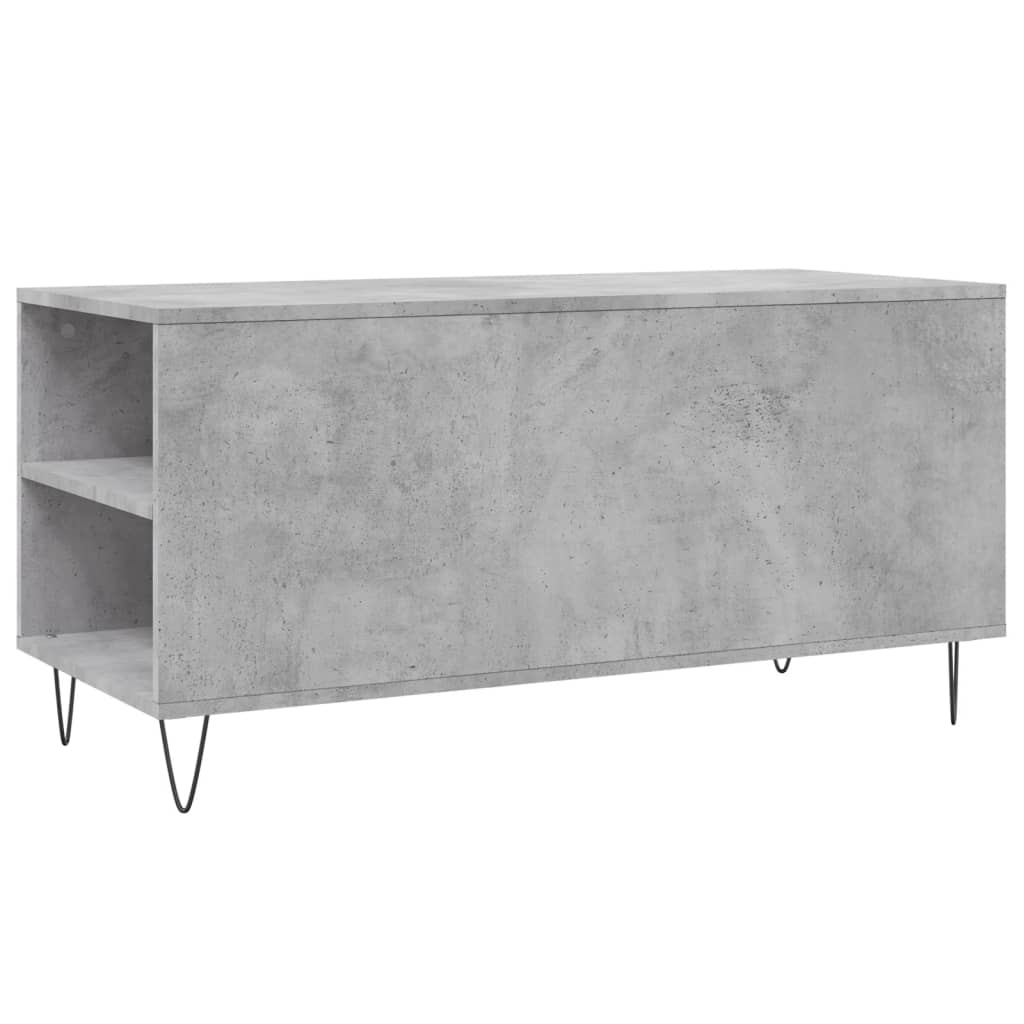 Salongbord Sofabord Betonggrå 102x44,5x50 cm