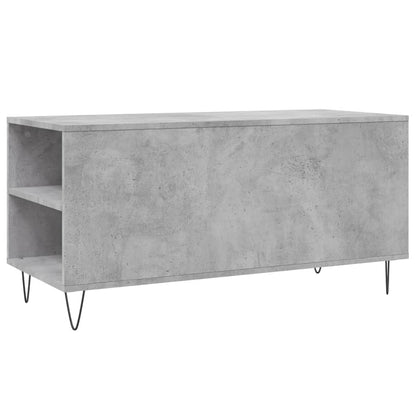 Salongbord Sofabord Betonggrå 102x44,5x50 cm