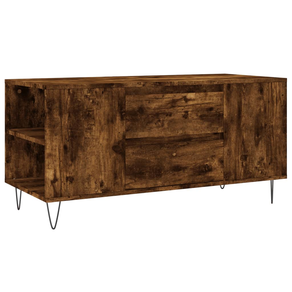 Salongbord Sofabord Røkt Eik 102x44,5x50 cm