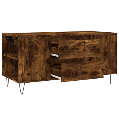Salongbord Sofabord Røkt Eik 102x44,5x50 cm