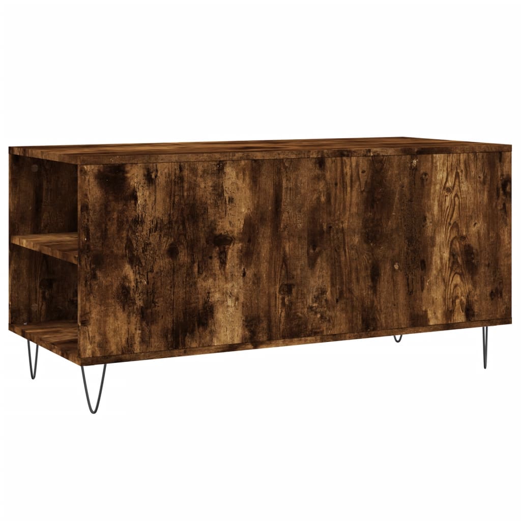 Salongbord Sofabord Røkt Eik 102x44,5x50 cm