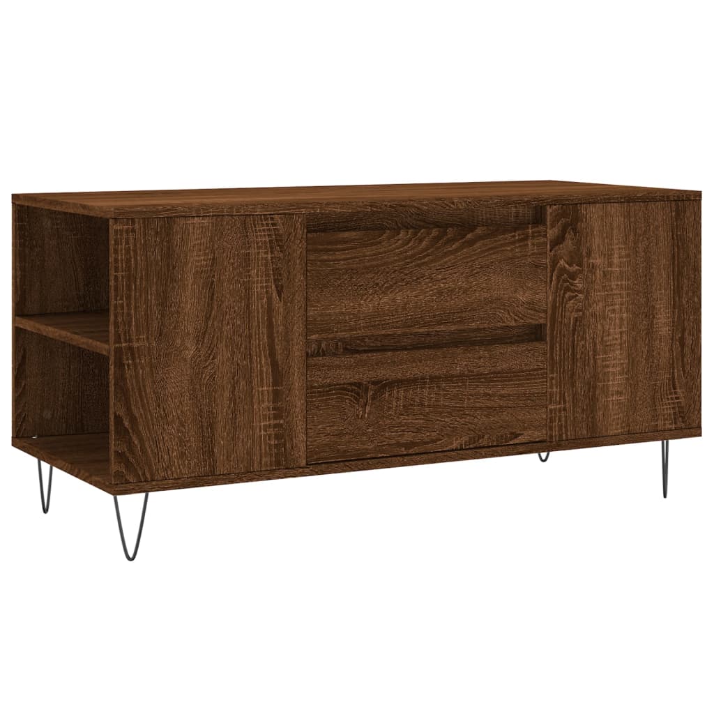 Salongbord Sofabord Brun Eik 102x44,5x50 cm
