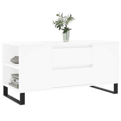 Salongbord Sofabord Hvit 102x44,5x50 cm