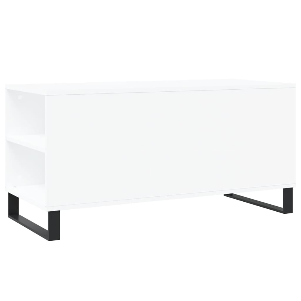 Salongbord Sofabord Hvit 102x44,5x50 cm