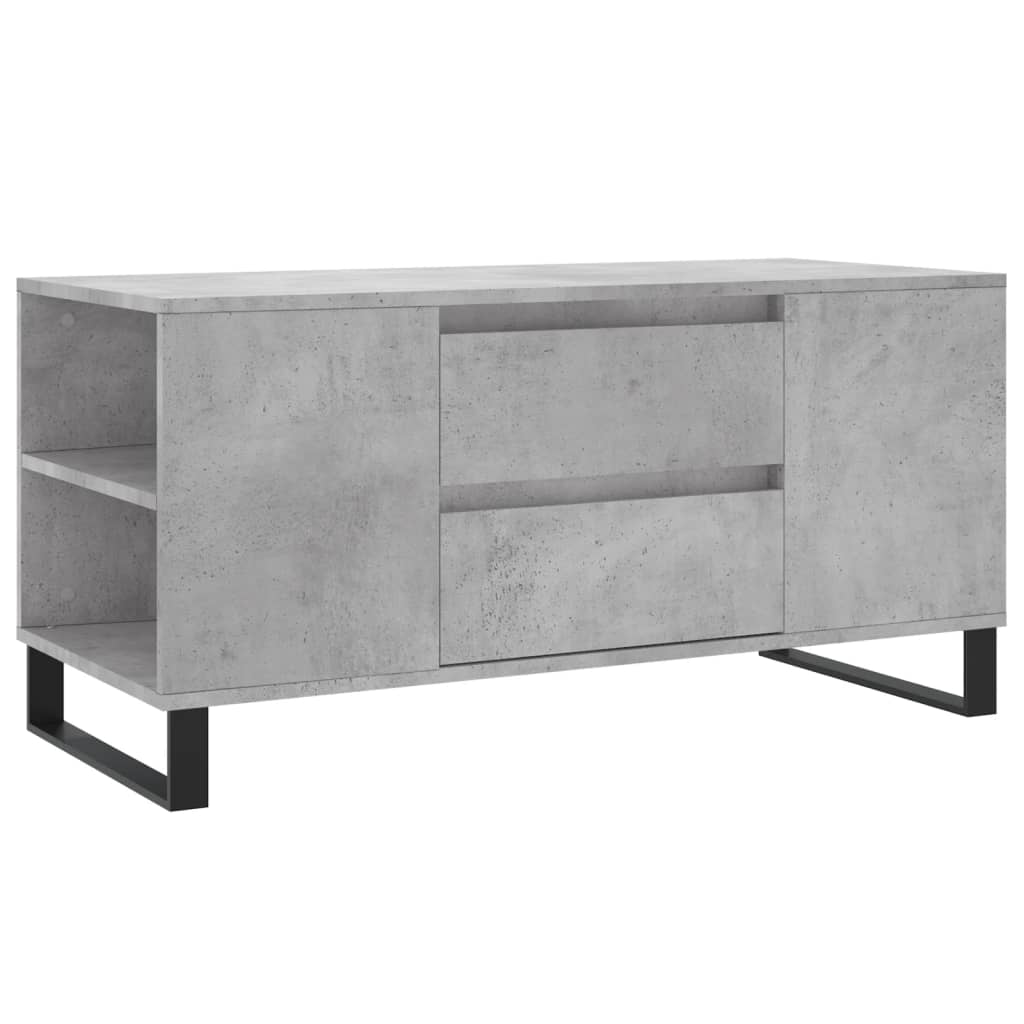 Salongbord Sofabord Betonggrå 102x44,5x50 cm