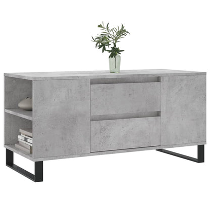 Salongbord Sofabord Betonggrå 102x44,5x50 cm