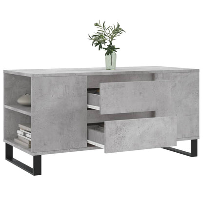 Salongbord Sofabord Betonggrå 102x44,5x50 cm