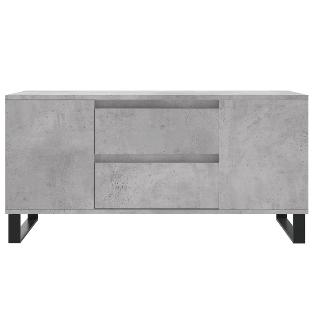 Salongbord Sofabord Betonggrå 102x44,5x50 cm