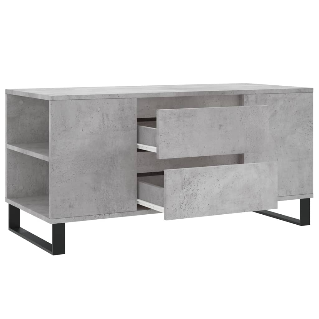 Salongbord Sofabord Betonggrå 102x44,5x50 cm