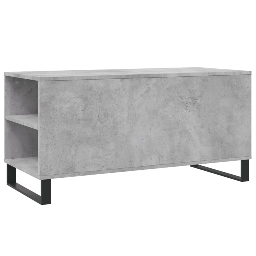 Salongbord Sofabord Betonggrå 102x44,5x50 cm