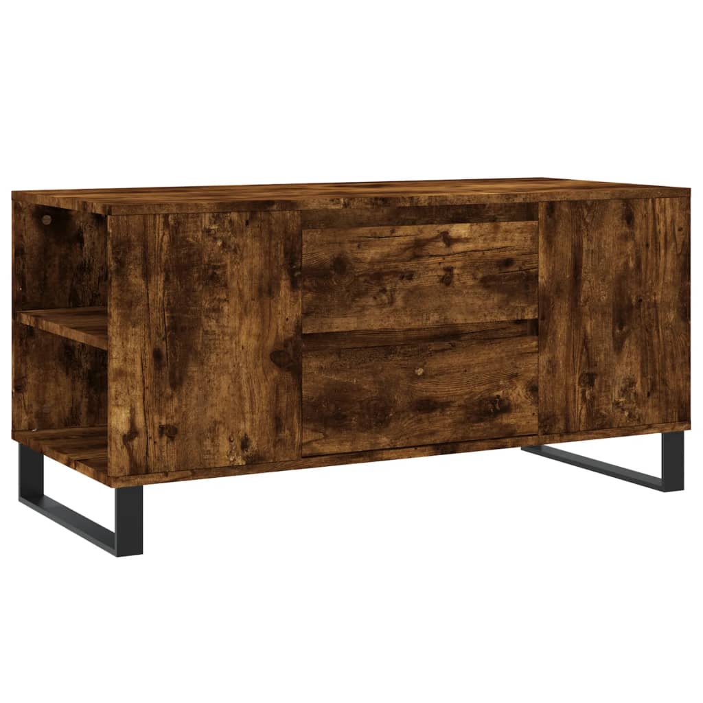 Salongbord Sofabord Røkt Eik 102x44,5x50 cm