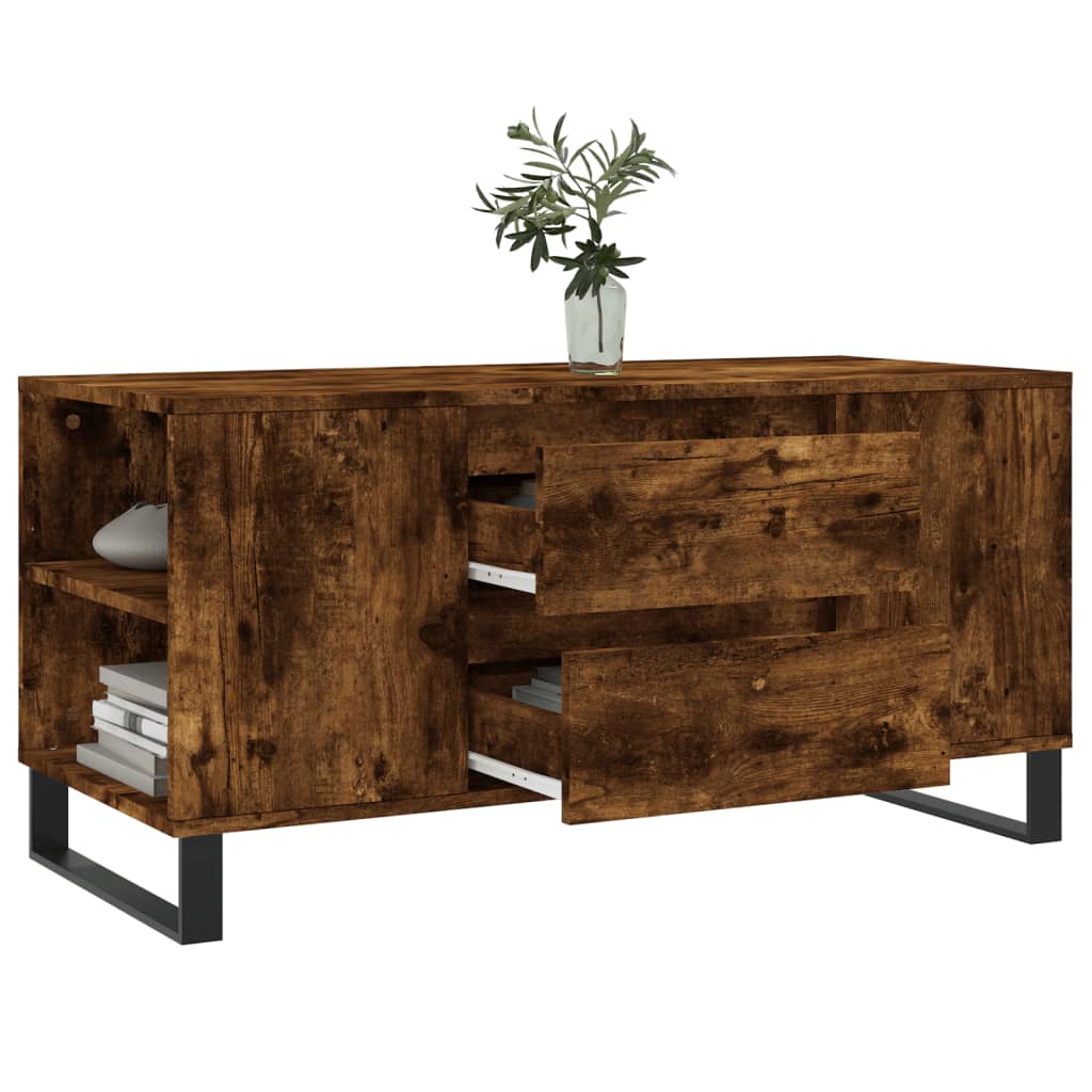 Salongbord Sofabord Røkt Eik 102x44,5x50 cm