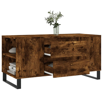 Salongbord Sofabord Røkt Eik 102x44,5x50 cm
