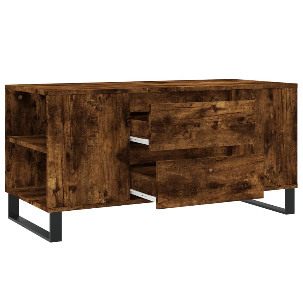 Salongbord Sofabord Røkt Eik 102x44,5x50 cm