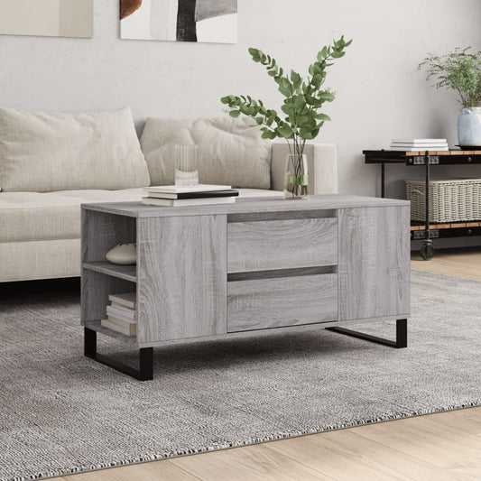 Salongbord Sofabord Sonoma Grå 102x44,5x50 cm