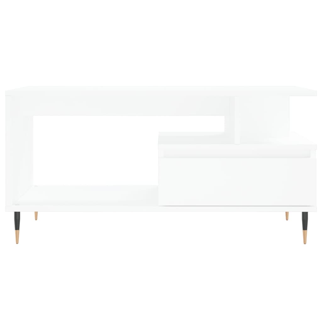 Salongbord Sofabord Hvit 90x49x45 cm