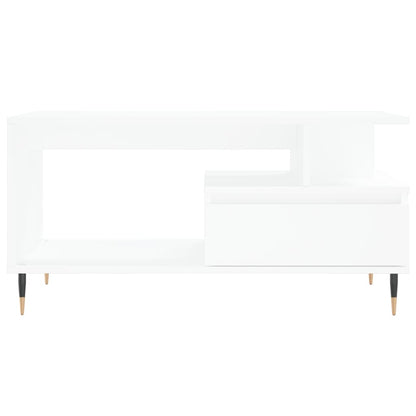 Salongbord Sofabord Hvit 90x49x45 cm