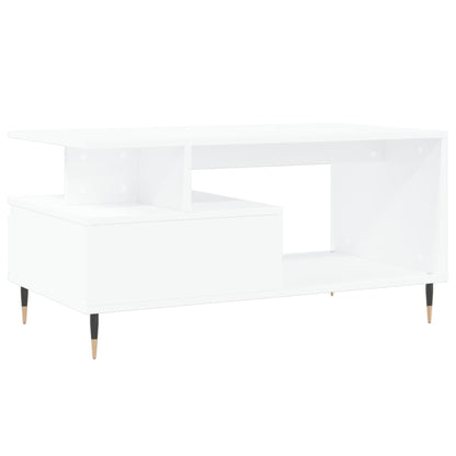 Salongbord Sofabord Hvit 90x49x45 cm