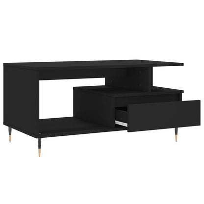 Salongbord Sofabord Svart 90x49x45 cm
