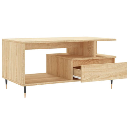 Salongbord Sofabord Sonoma Eik 90x49x45 cm